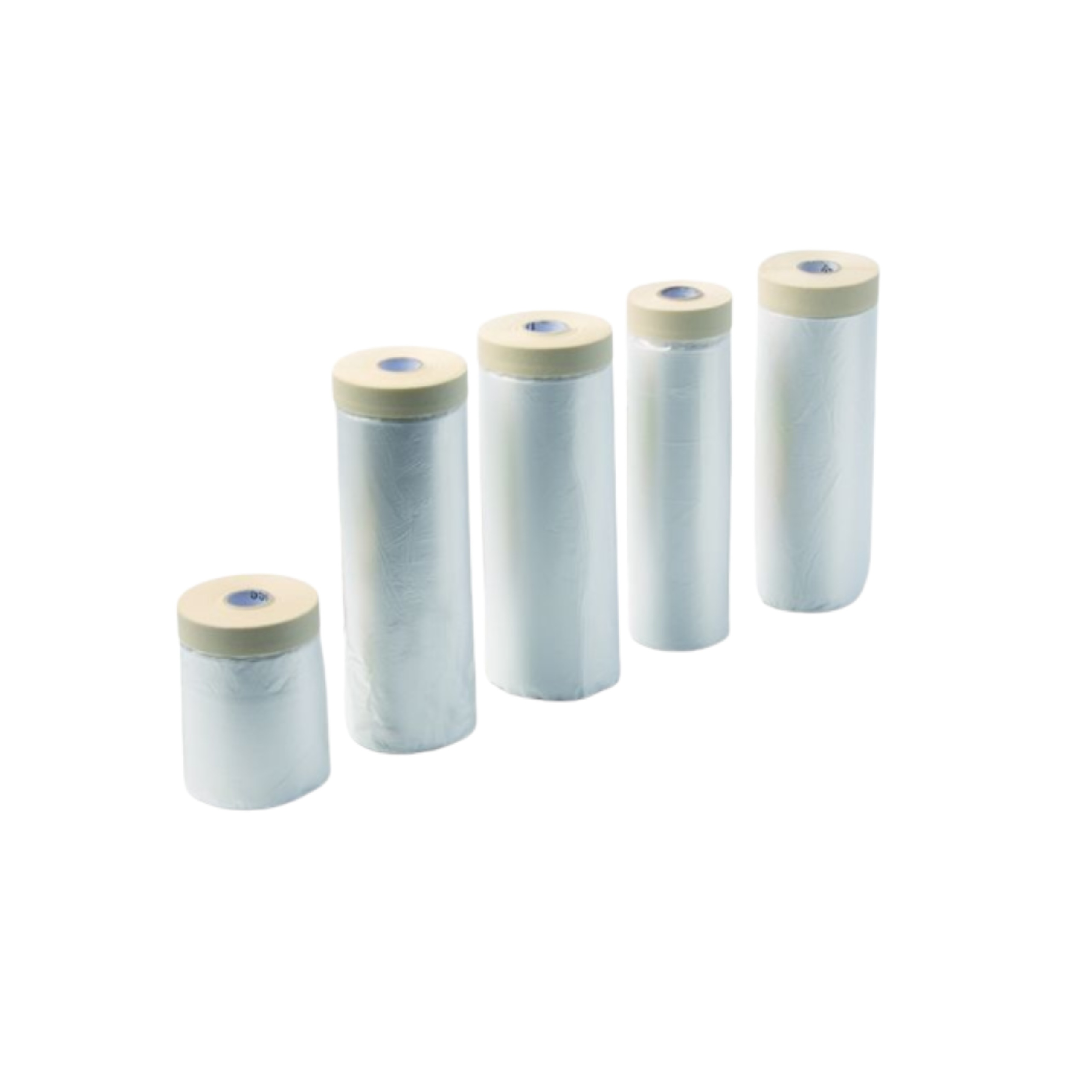 Rollo Plástico Con Cinta Papel