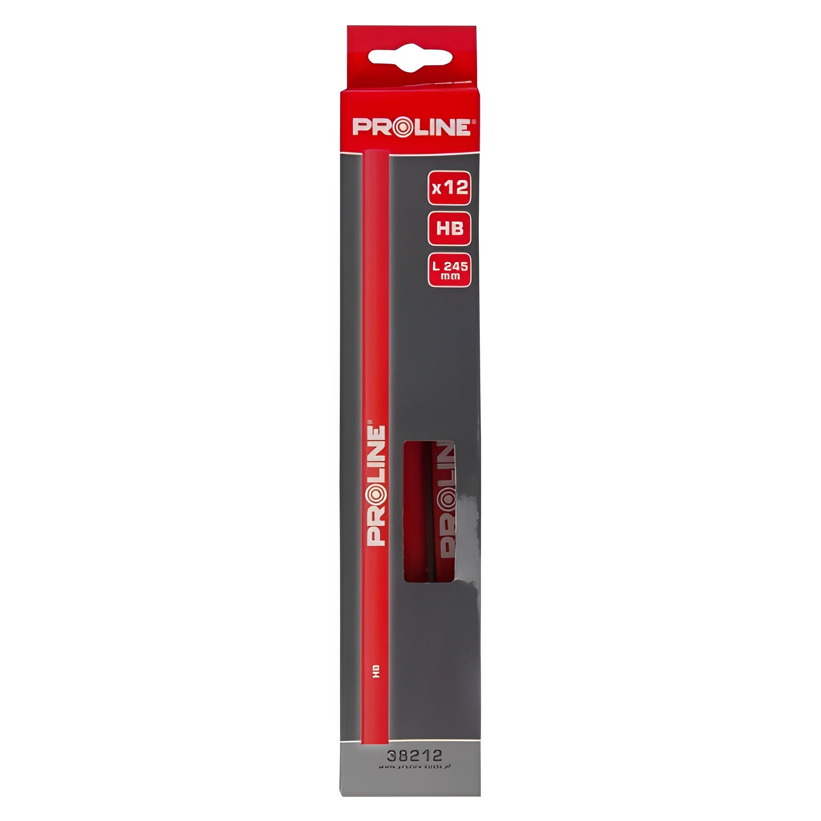 Lápis Carpinteiro 245mm Vermelho - Cx.12pçs