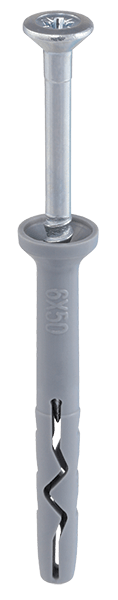 Tacos Clavo+Tornillo 8X60Mm