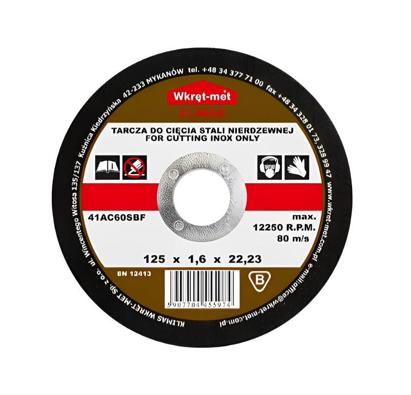 Disco Corte Inox 1.0mmx125mm